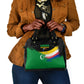 Comoros Independence Day Shoulder Handbag Comorian Flag Brush Stroke National Pride Graphic
