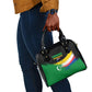 Comoros Independence Day Shoulder Handbag Comorian Flag Brush Stroke National Pride Graphic