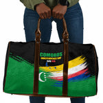 Comoros Independence Day Travel Bag Comorian Flag Brush Stroke National Pride Graphic