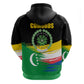 Comoros Independence Day Zip Hoodie Comorian Flag Brush Stroke National Pride Graphic
