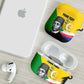 Personalized Comoros Independence Day AirPods Case Ahmed Abdallah Vintage Portrait Sketch