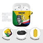 Personalized Comoros Independence Day AirPods Case Ahmed Abdallah Vintage Portrait Sketch