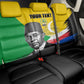 Personalized Comoros Independence Day Back Car Seat Cover Ahmed Abdallah Vintage Portrait Sketch