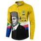 Personalized Comoros Independence Day Button Sweatshirt Ahmed Abdallah Vintage Portrait Sketch