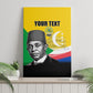 Personalized Comoros Independence Day Canvas Wall Art Ahmed Abdallah Vintage Portrait Sketch