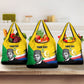 Personalized Comoros Independence Day Grocery Bag Ahmed Abdallah Vintage Portrait Sketch