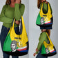 Personalized Comoros Independence Day Grocery Bag Ahmed Abdallah Vintage Portrait Sketch