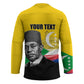 Personalized Comoros Independence Day Hockey Jersey Ahmed Abdallah Vintage Portrait Sketch