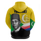 Personalized Comoros Independence Day Hoodie Ahmed Abdallah Vintage Portrait Sketch