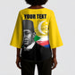 Personalized Comoros Independence Day Kimono Sleeve Blouse Ahmed Abdallah Vintage Portrait Sketch