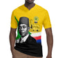 Personalized Comoros Independence Day Rugby Jersey Ahmed Abdallah Vintage Portrait Sketch