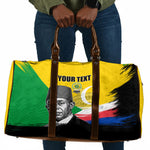 Personalized Comoros Independence Day Travel Bag Ahmed Abdallah Vintage Portrait Sketch