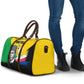 Personalized Comoros Independence Day Travel Bag Ahmed Abdallah Vintage Portrait Sketch