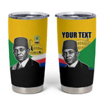 Personalized Comoros Independence Day Tumbler Cup Ahmed Abdallah Vintage Portrait Sketch