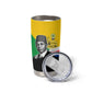 Personalized Comoros Independence Day Tumbler Cup Ahmed Abdallah Vintage Portrait Sketch