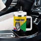 Personalized Comoros Independence Day Tumbler With Handle Ahmed Abdallah Vintage Portrait Sketch