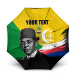 Personalized Comoros Independence Day Umbrella Ahmed Abdallah Vintage Portrait Sketch