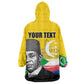 Personalized Comoros Independence Day Wearable Blanket Hoodie Ahmed Abdallah Vintage Portrait Sketch