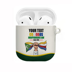 Personalized Comoros Independence Day AirPods Case July 6th National Pride Flag Graphic With Heritage Emblem