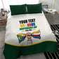 Personalized Comoros Independence Day Bedding Set July 6th National Pride Flag Graphic With Heritage Emblem