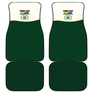 Personalized Comoros Independence Day Car Mats July 6th National Pride Flag Graphic With Heritage Emblem