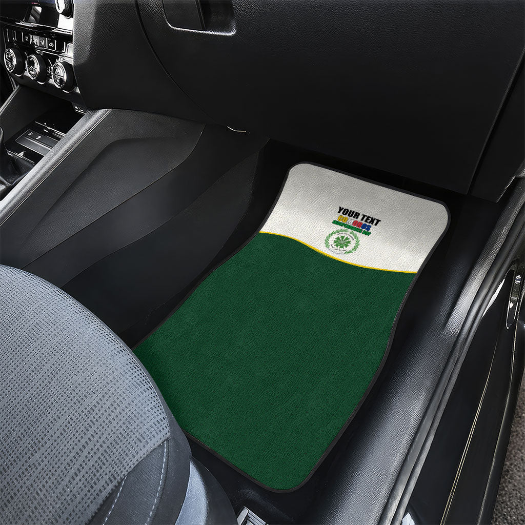 Personalized Comoros Independence Day Car Mats July 6th National Pride Flag Graphic With Heritage Emblem