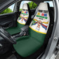 Personalized Comoros Independence Day Car Seat Cover July 6th National Pride Flag Graphic With Heritage Emblem