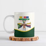 Personalized Comoros Independence Day Ceramic Mug July 6th National Pride Flag Graphic With Heritage Emblem