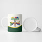 Personalized Comoros Independence Day Ceramic Mug July 6th National Pride Flag Graphic With Heritage Emblem