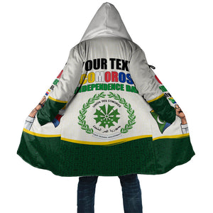Personalized Comoros Independence Day Cloak July 6th National Pride Flag Graphic With Heritage Emblem