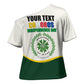 Personalized Comoros Independence Day Cross Shoulder Shirt July 6th National Pride Flag Graphic With Heritage Emblem