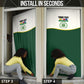 Personalized Comoros Independence Day Door Cover July 6th National Pride Flag Graphic With Heritage Emblem