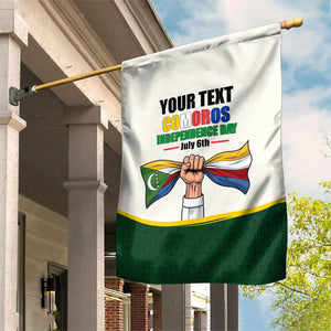 Personalized Comoros Independence Day Garden Flag July 6th National Pride Flag Graphic With Heritage Emblem