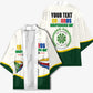 Personalized Comoros Independence Day Kimono July 6th National Pride Flag Graphic With Heritage Emblem