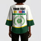 Personalized Comoros Independence Day Kimono Sleeve Blouse July 6th National Pride Flag Graphic With Heritage Emblem