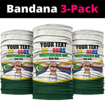 Personalized Comoros Independence Day Neck Gaiter July 6th National Pride Flag Graphic With Heritage Emblem