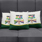 Personalized Comoros Independence Day Pillow Cover July 6th National Pride Flag Graphic With Heritage Emblem