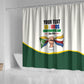 Personalized Comoros Independence Day Shower Curtain July 6th National Pride Flag Graphic With Heritage Emblem