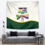 Personalized Comoros Independence Day Tapestry July 6th National Pride Flag Graphic With Heritage Emblem