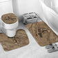 Black Cowboy Nat Love Bathroom Set Vintage Western Portrait Lasso