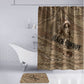 Black Cowboy Nat Love Bathroom Set Vintage Western Portrait Lasso
