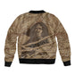 Black Cowboy Nat Love Bomber Jacket Vintage Western Portrait Lasso