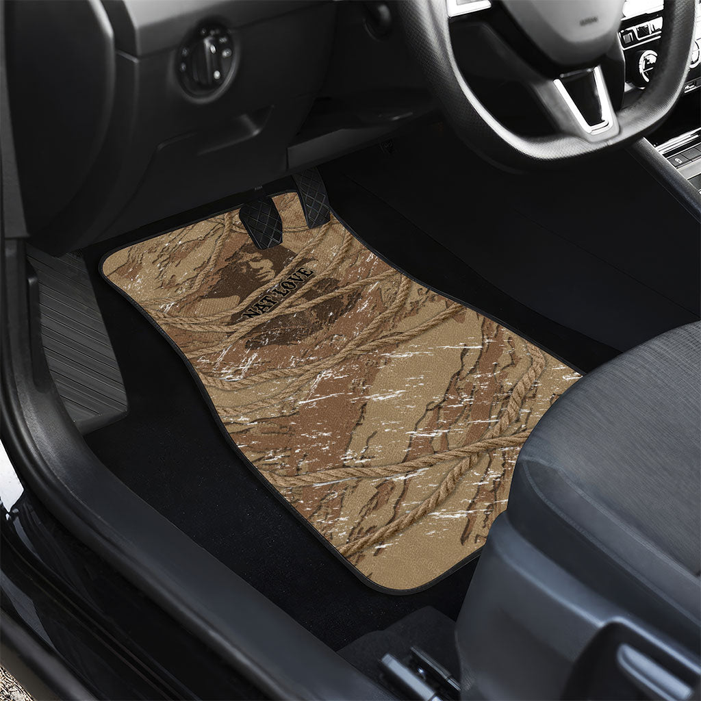 Black Cowboy Nat Love Car Mats Vintage Western Portrait Lasso