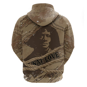 Black Cowboy Nat Love Hoodie Vintage Western Portrait Lasso