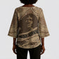 Black Cowboy Nat Love Kimono Sleeve Blouse Vintage Western Portrait Lasso