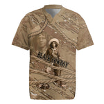 Black Cowboy Nat Love Rugby Jersey Vintage Western Portrait Lasso