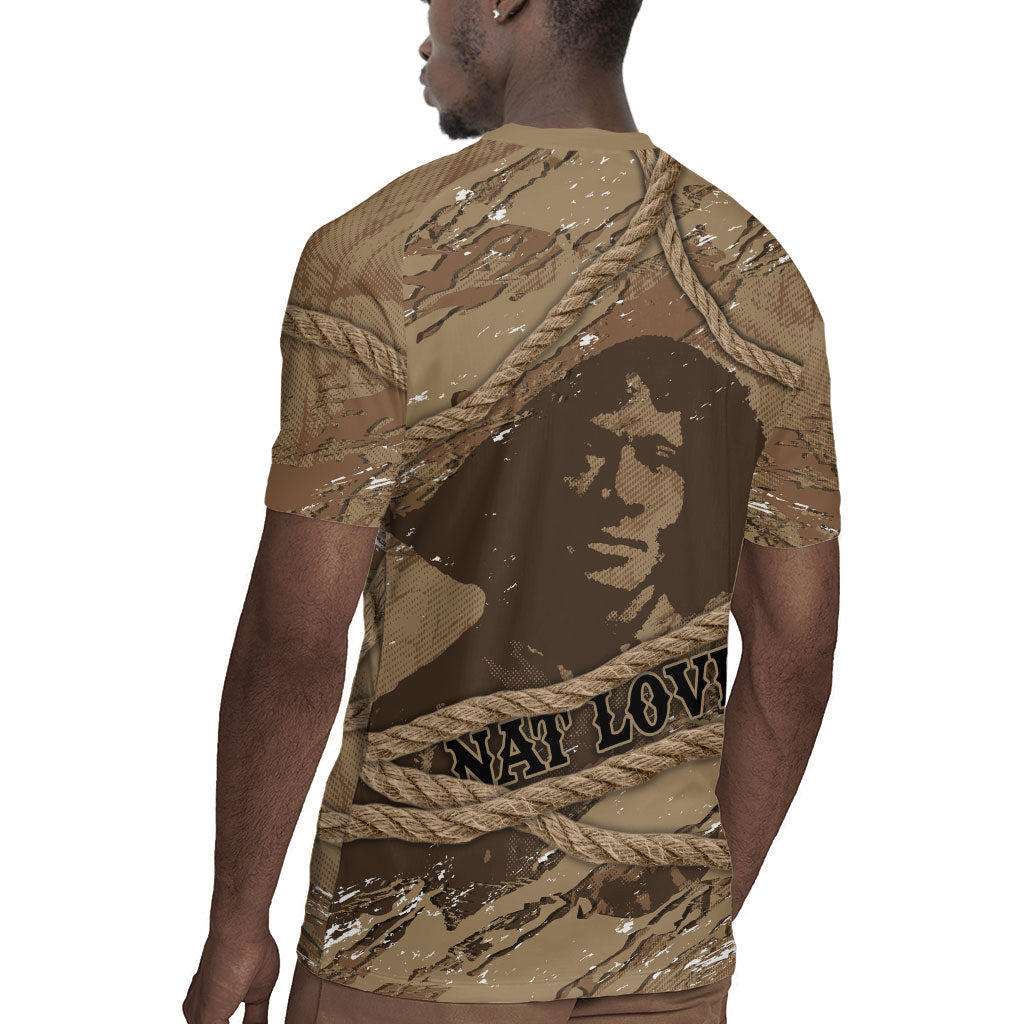 Black Cowboy Nat Love Rugby Jersey Vintage Western Portrait Lasso