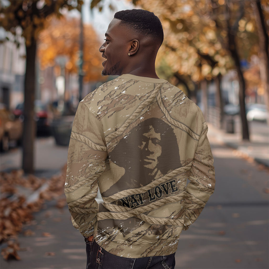 Black Cowboy Nat Love Sweatshirt Vintage Western Portrait Lasso