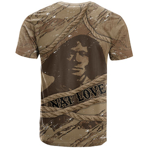 Black Cowboy Nat Love T shirt Vintage Western Portrait Lasso