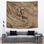 Black Cowboy Nat Love Tapestry Vintage Western Portrait Lasso